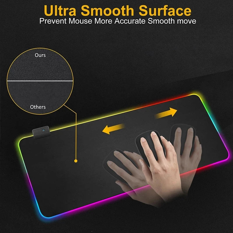 RGB Gaming Desk Mat – Waterproof & Flexible XL Mouse Pad 🎮✨