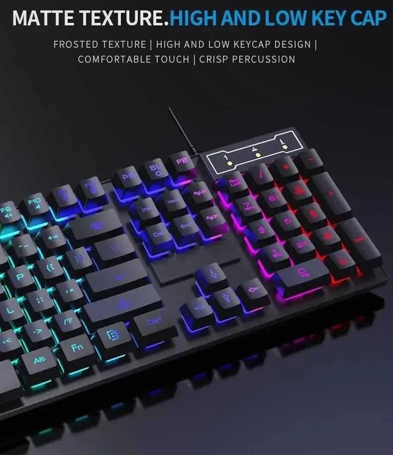 🎮 Forev™ RGB Mechanical Gaming Keyboard & Mouse – Precision & Performance