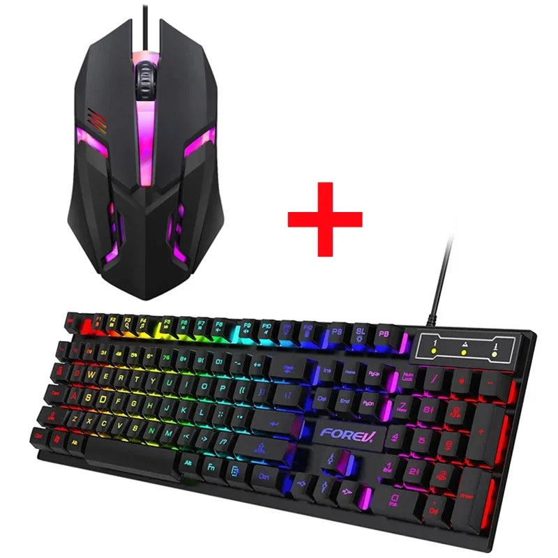 🎮 Forev™ RGB Mechanical Gaming Keyboard & Mouse – Precision & Performance