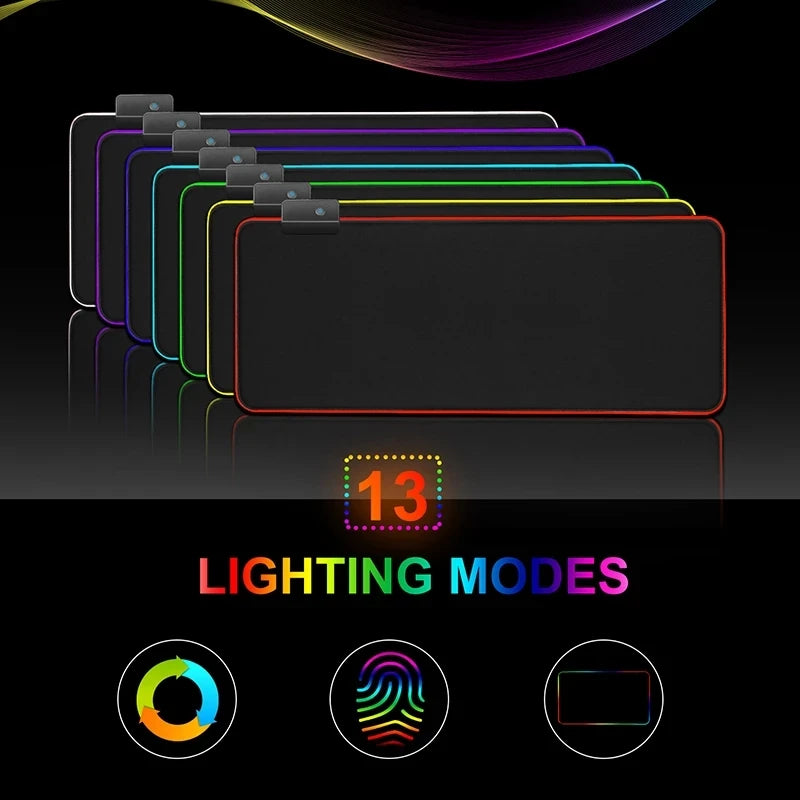 RGB Gaming Desk Mat – Waterproof & Flexible XL Mouse Pad 🎮✨