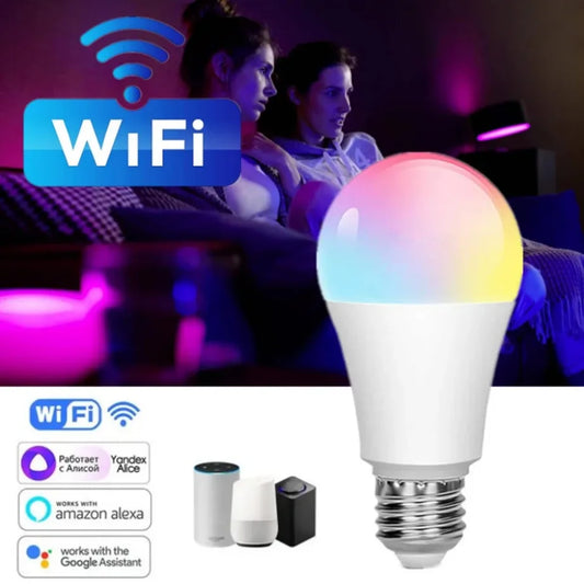 💡 15W RGB LED Smart Light Bulb (E27) – Control Your Ambience with a Tap! 🎨