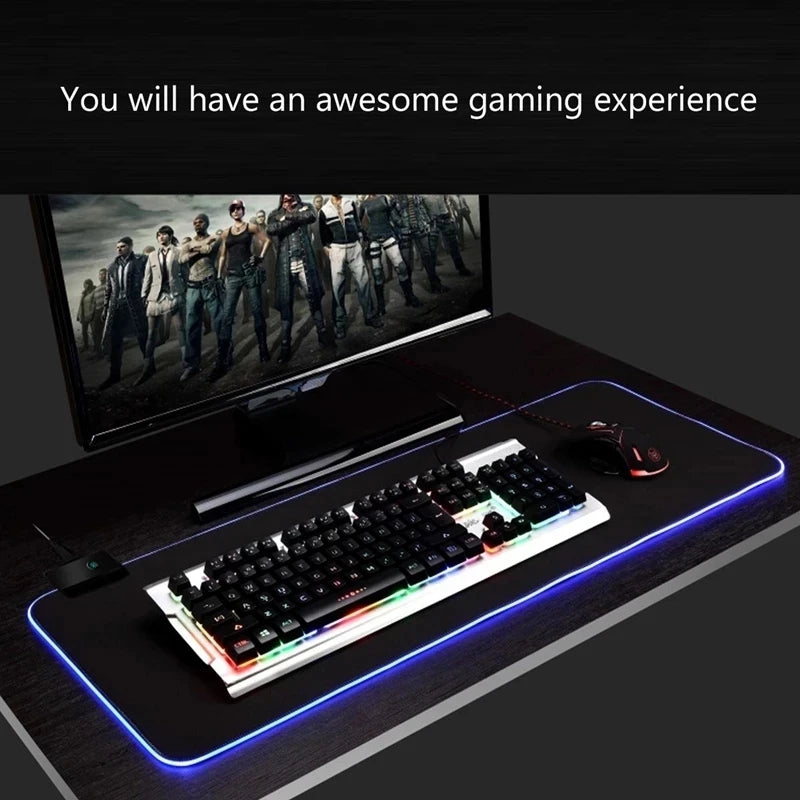 RGB Gaming Desk Mat – Waterproof & Flexible XL Mouse Pad 🎮✨